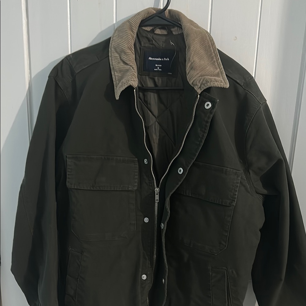 Abercrombie & Fitch Green Military Field Jacket